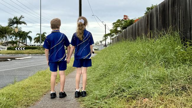 Mackay residents are frustrated at the long grass growing across the region. Pictured is 1m high grass growing alongside a footpath on Norris Rd which is used by students at Fitzgerald State School and Mackay North State High School. Picture: Heidi Petith