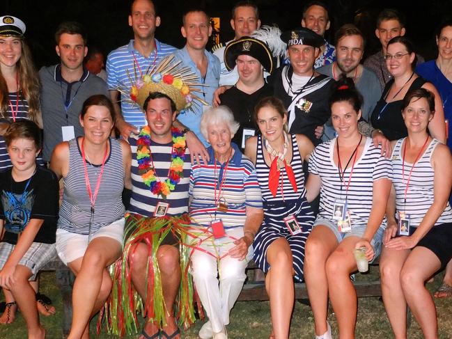 Helen Foster with many of her grandchildren at her 90th birthday party. Photo: contributed