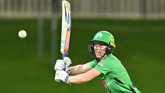 Villani cracks another boundary in her brilliant innings. Picture: Getty Images