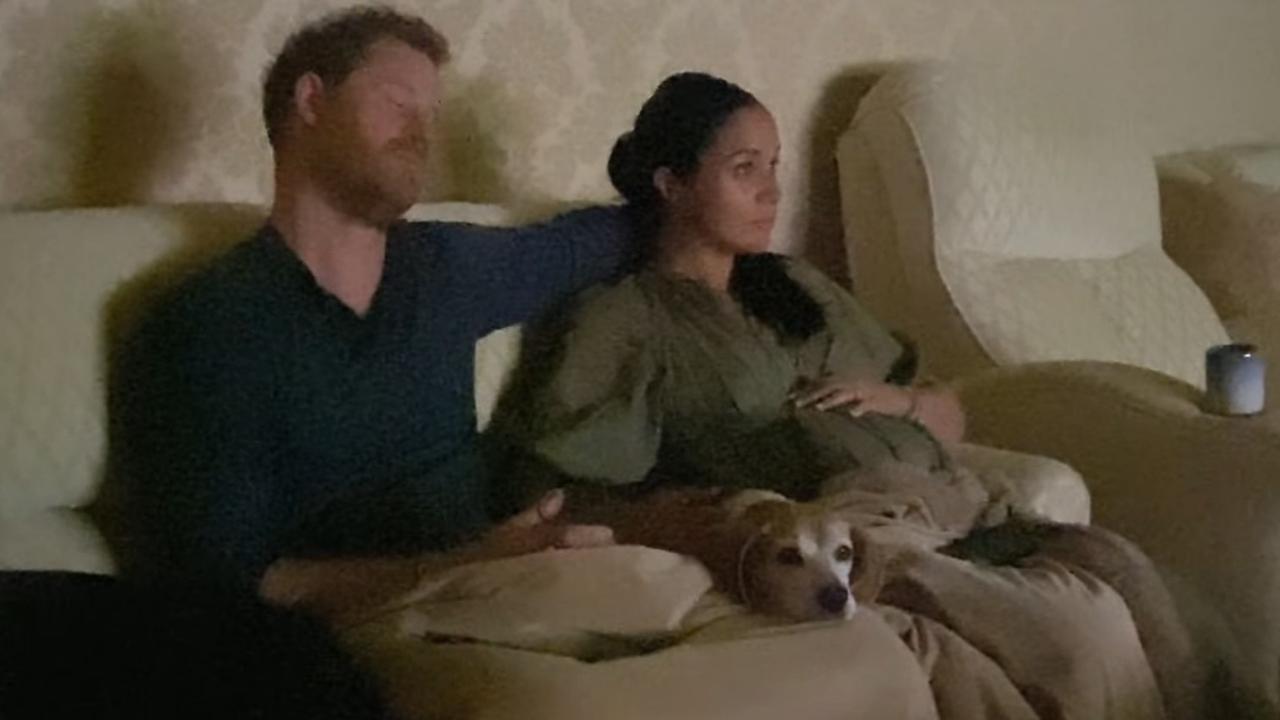 Harry and Meghan in their Netflix docuseries. Picture: Netflix