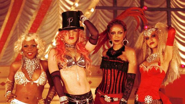 There was bad blood on the set of the Lady Marmalade video.S