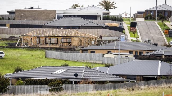 A new housing development in Warrnambool, a region with one of the tightest rental markets in the state. Picture: Nicole Cleary