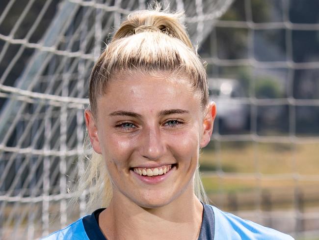 AAP - MANLY DAILYPortraits of Young Sydney FC player Remy Siemsen taken at Lionel Watts Oval in Frenchs Forest on 31st October 2019. Remy is preparing for the W-League season with the club. (AAP Image /Julian Andrews).