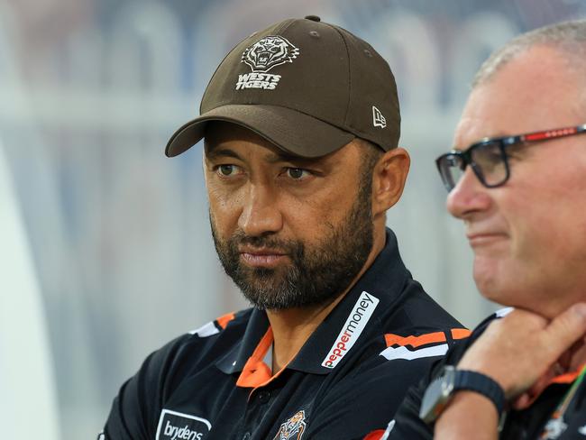 Benji Marshall’s Tigers are being backed for the spoon. Picture: Mark Evans/Getty Images