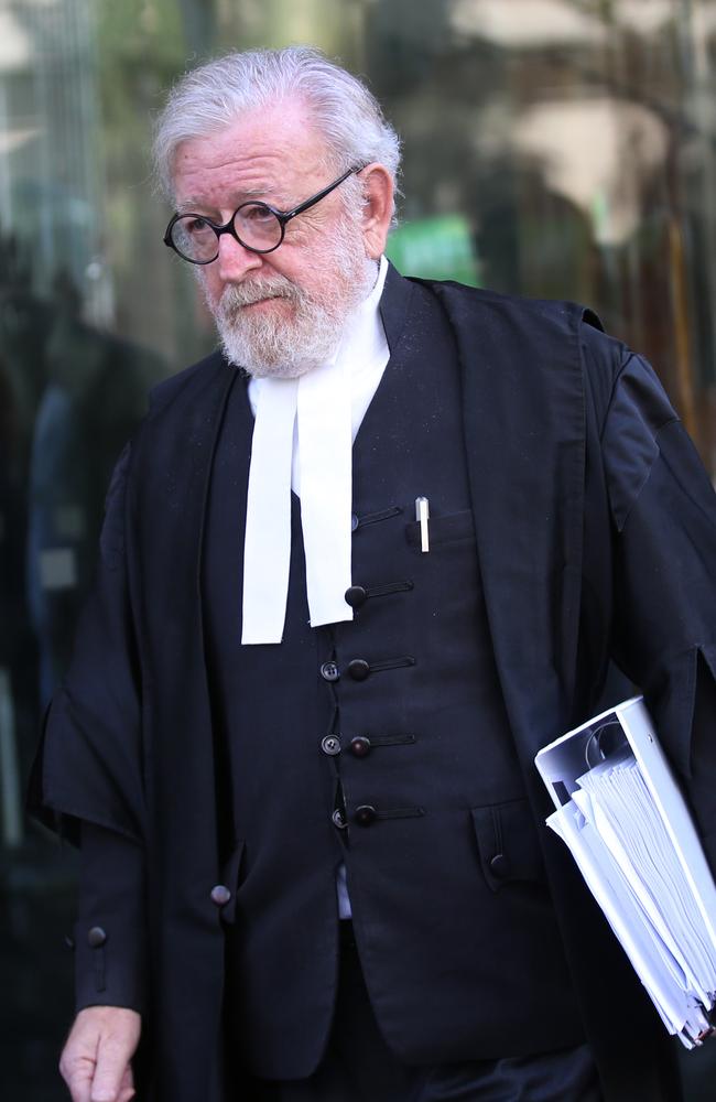 George Pell's lawyer, Robert Richter leaves the County court during a break at County Court in Melbourne, Australia, Wednesday, February 27, 2019. Picture: AAP /David Crosling.