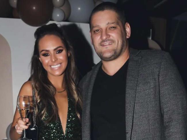 Mia and Brendan Fevola at their joint birthday party