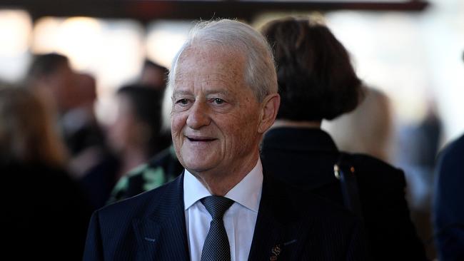 Former Federal Liberal MP Phillip Ruddock arrives at the State Funeral for Sir Laurence Street, former Chief Justice of the NSW Supreme Court and Lieutenant-Governor of NSW, at the Sydney Opera House in Sydney, Thursday, July 5, 2018. (AAP Image/Dan Himbrechts) NO ARCHIVING