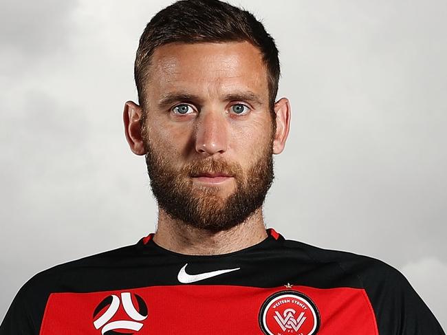 SYDNEY, AUSTRALIA - NOVEMBER 22:  Robert Cornthwaite poses during the Western Sydney Wanderers captaincy announcement at Blacktown International Sportspark on November 22, 2017 in Sydney, Australia.  (Photo by Brendon Thorne/Getty Images)