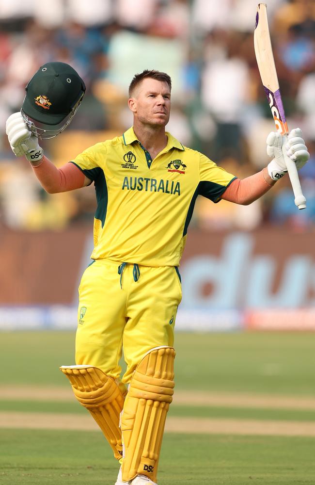 Warner is right in the conversation for Australia’s greatest ever ODI batsman. Picture: Getty Images