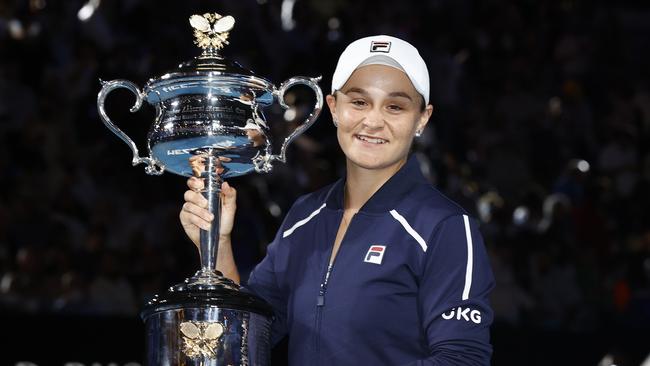 Before retiring, Ash Barty was the world number 1 and three-time Grand Slam winner. Picture: Darrian Traynor/Getty Images.