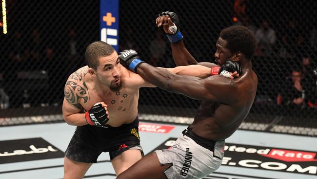 Robert Whittaker has laid the foundation for a rematch with UFC champion Israel Adesanya. Picture: Getty