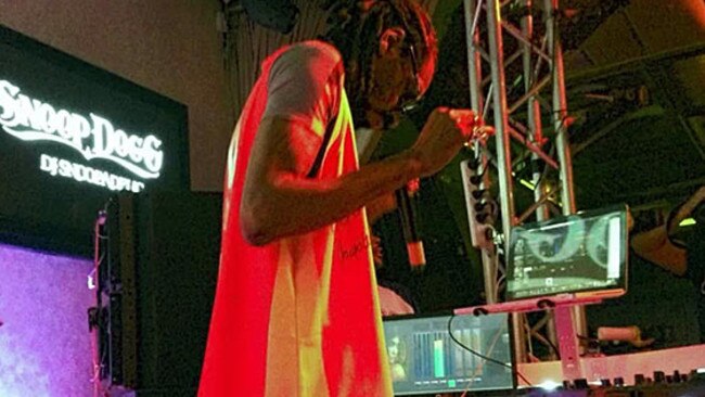 Snoop Dogg plays East Broadbeach on the Gold Coast in January, 2014 - club owner James Tweddell says his club of nine years is for sale at the right price in response to rumours. Picture: James Tweddell Instagram