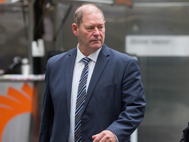 Victorian Nationals MP Tim McCurdy outside the County Court on Friday. Picture: NCA NewsWire