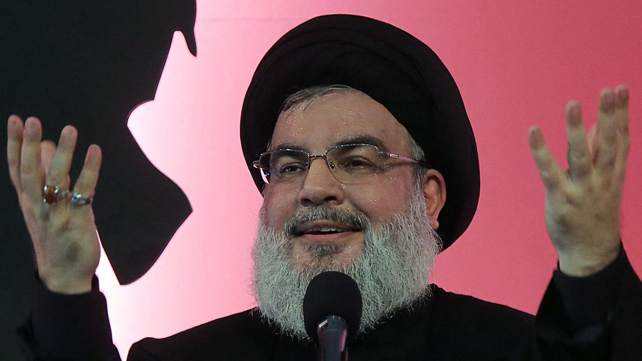 Hassan Nasrallah, the head of Lebanon's militant Shiite Muslim movement Hezbollah. Picture: AFP