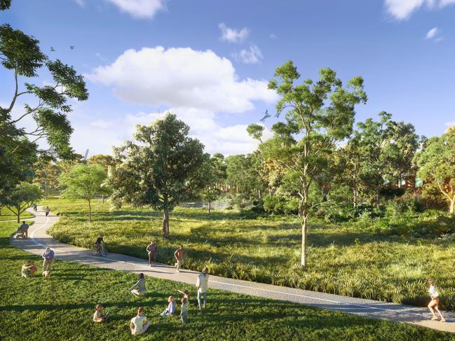 A design showing how Koonung Creek reserve is set to look.