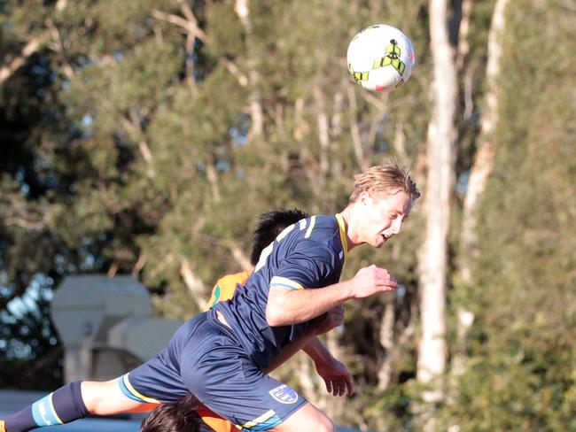Austin Ludwik in action for Gold Coast City before his move to the US. Pic by Richard Gosling