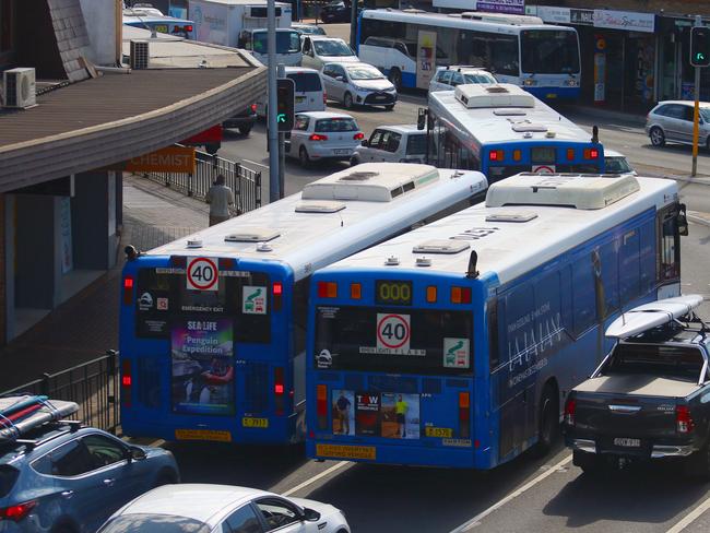 A typical scene during rush hour through Mosman.