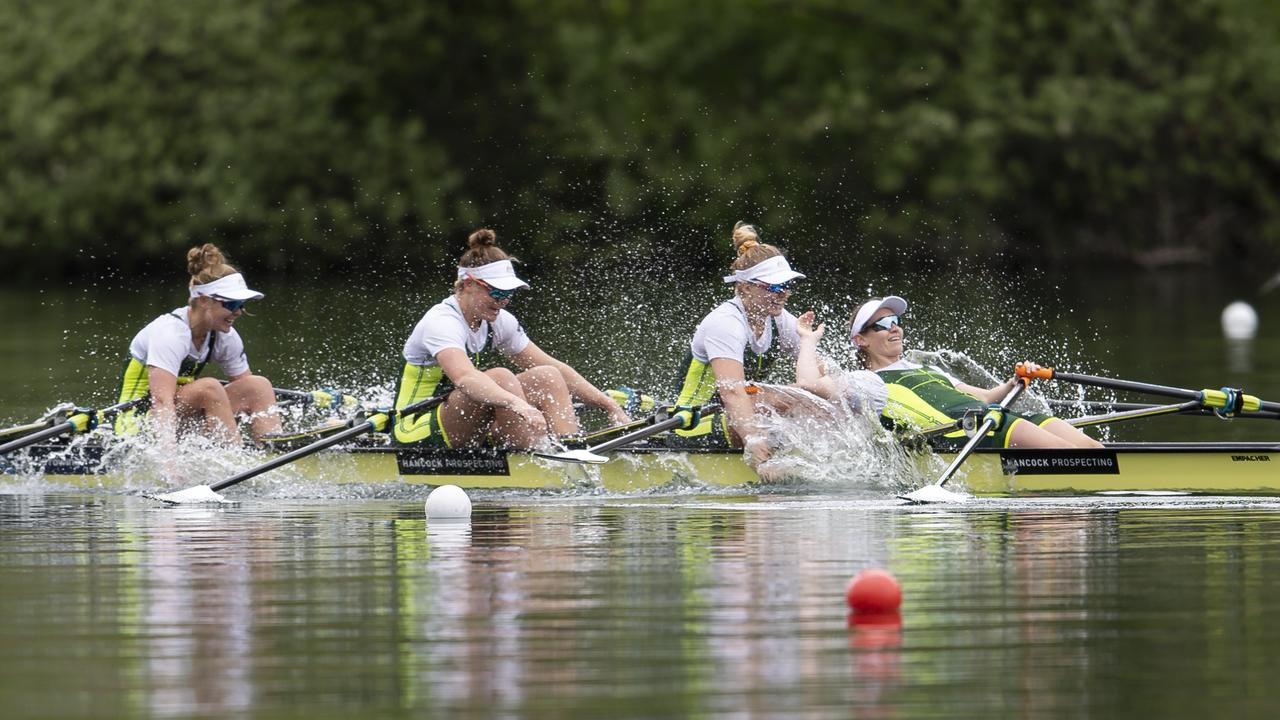 Ria Thompson, Rowena Meredith, Harriet Hudson and Caitlin Cronin of Australia