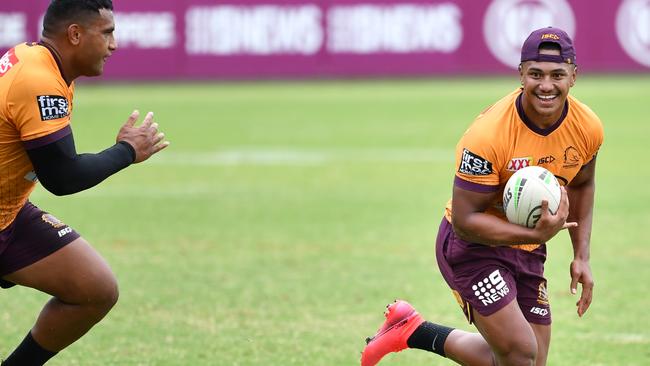 Tesi Niu will make his NRL debut off the bench. Picture: Darren England/AAP