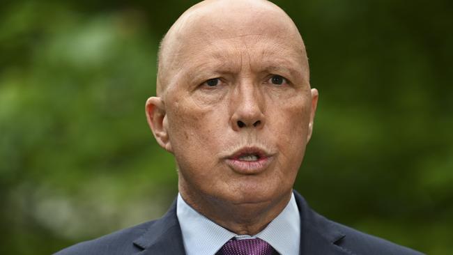 Mr Dutton’s boycott was quickly dismissed. Picture: NCA NewsWire / Martin Ollman