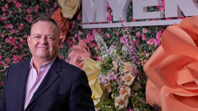 Current Myer CEO John King will step down from the department store at the end of next year. Picture: Stefan Postles