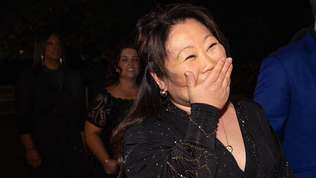 MELBOURNE, MAY 7, 2025: Nagi Maehashi, arrives at the 2025 Australian Book Industry Awards. Picture: Mark Stewart