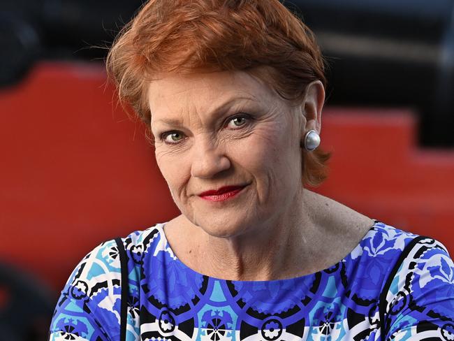 25/08/2021 : Senator Pauline Hanson, Leader of the Pauline Hanson's One Nation party, in the Botanic Gardens, Brisbane. Hanson is about to celebrate 5 years of being back in Federal Parliament. Lyndon Mechielsen/The Australian