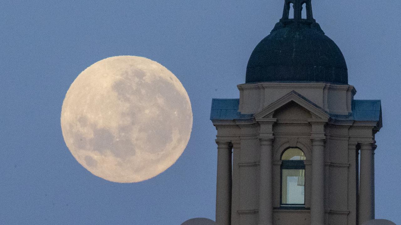 The supermoon will be the second one of August, making it a super blue moon. Picture: David Crosling
