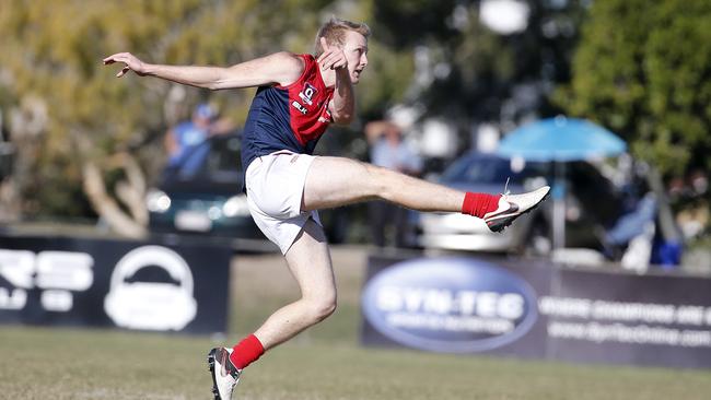 Surfers Paradise Demons' Daniel Van De Werken in action in the Round 12 QAFL game between Broadbeach Cats and Surfers Paradise Demons at Ord Minnett Oval on Sunday. Photo: Jerad Williams