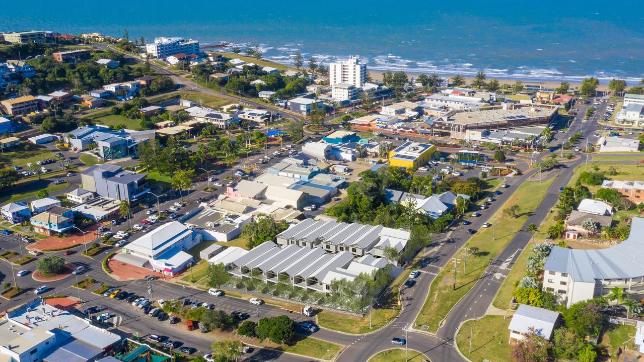 Superimposed aerial view of the new units.