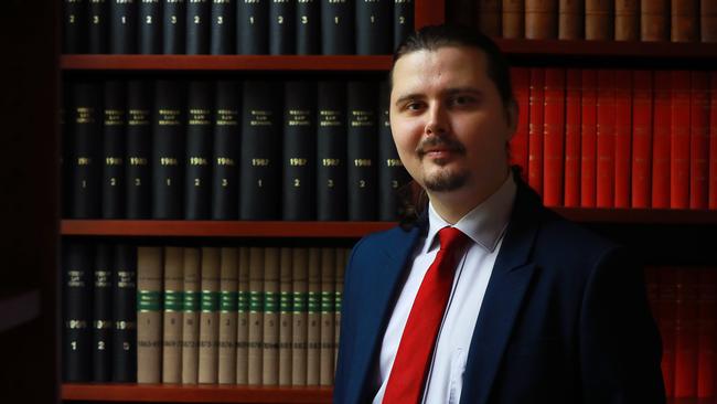 Cameron Shamsabad said he hoped to become a barrister while completing a PhD. Picture: AAP/Angelo Velardo