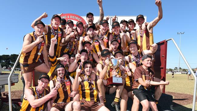 Inverleigh’s first premiership of two on Saturday at St Albans Reserve.