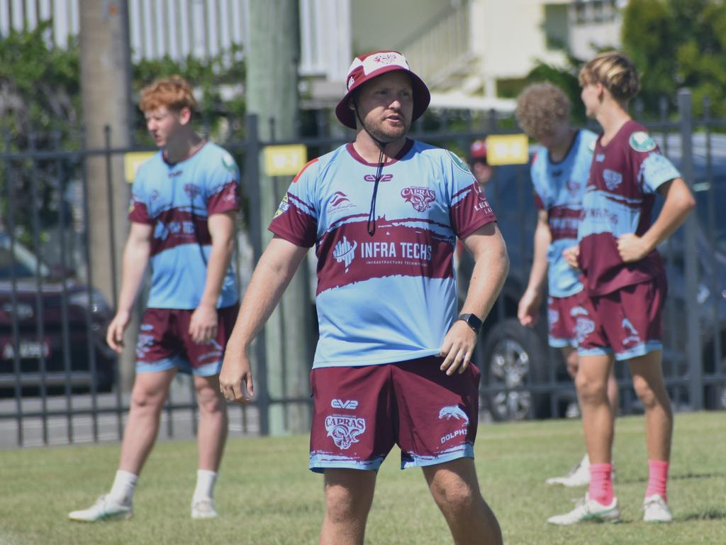 CQ Capras under-17 boys squad pre-season training session at The Cathedral College, Rockhampton, on January 11, 2025.