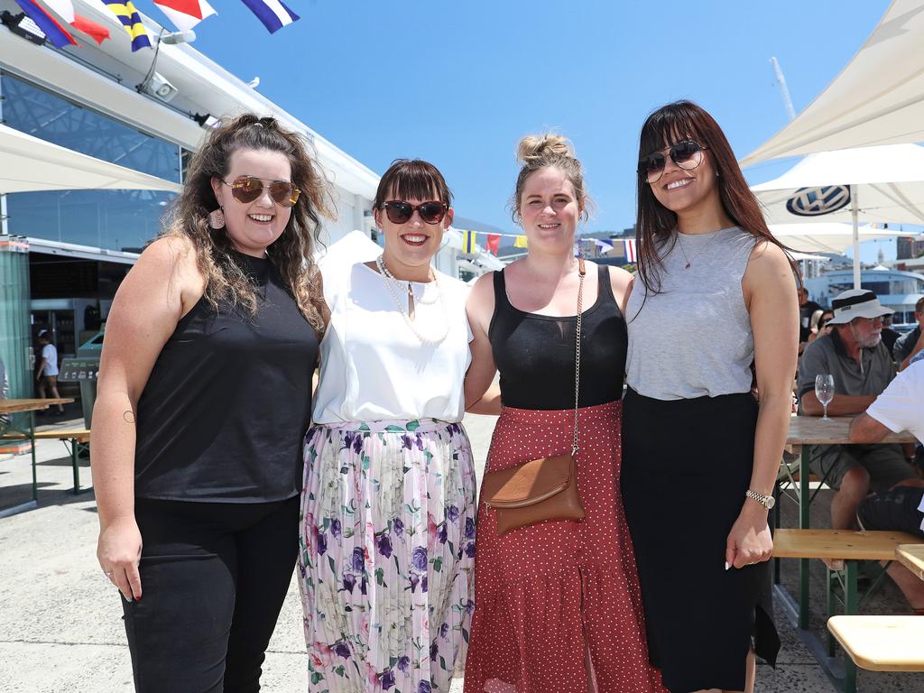 From left, Naylie Barnes, of Ranelagh, Amanda Thompson, of Lindisfarne, Lisa Rankin, of Lenah Valley, and and Dree Tan, of Howrah. Picture: LUKE BOWDEN