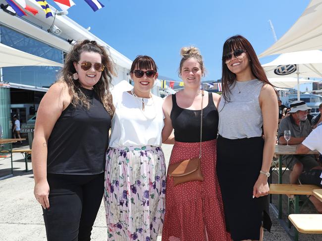 From left, Naylie Barnes, of Ranelagh, Amanda Thompson, of Lindisfarne, Lisa Rankin, of Lenah Valley, and and Dree Tan, of Howrah. Picture: LUKE BOWDEN