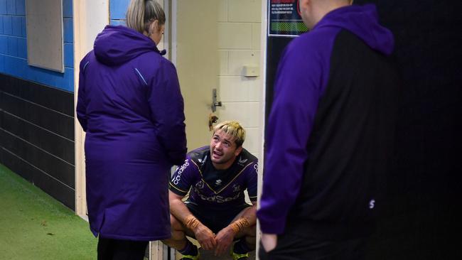 Brandon Smith after being sent to the sin bin. Picture: NRL Photos