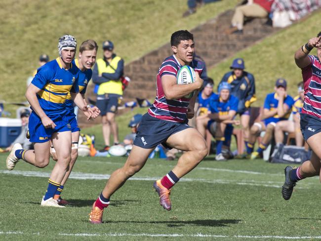 JoJo Fifita, The Southport School. TGS vs The Southport School, GPS rugby union. Saturday, 10th Aug, 2019.