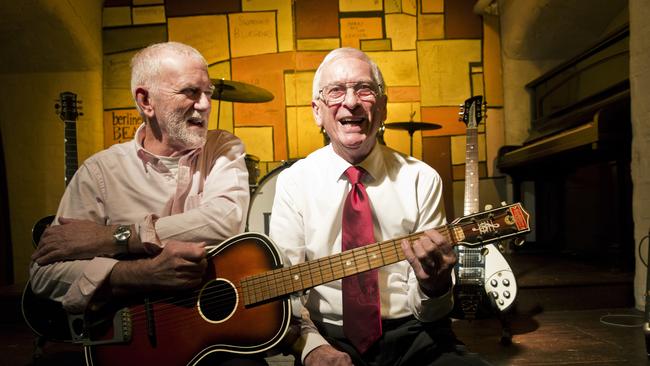 The Quarrymen Rod Davis and Colin Hanton were in the original Quarrymen band with John Lennon and Paul McCartney. Picture: Ella Pellegrini