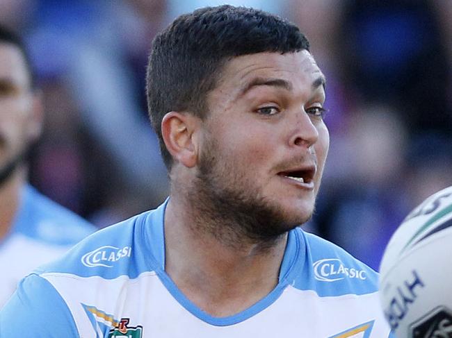 Ashley Taylor of the Titans during the Round 19 NRL match between the Newcastle Knights and the Gold Coast Titans at McDonald Jones Stadium in Newcastle, Saturday, July 21, 2018. (AAP Image/Darren Pateman) NO ARCHIVING, EDITORIAL USE ONLY