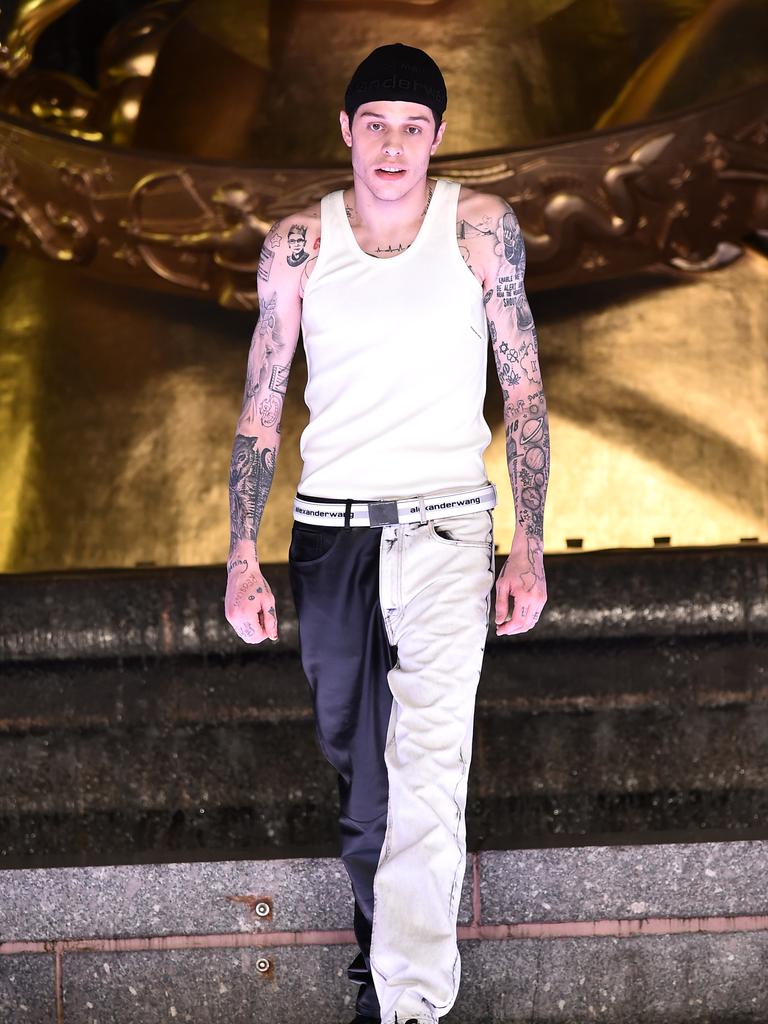 Pete Davidson shows off his ink. (Photo by Steven Ferdman/WireImage)