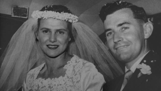 The Kennedys on their wedding day.