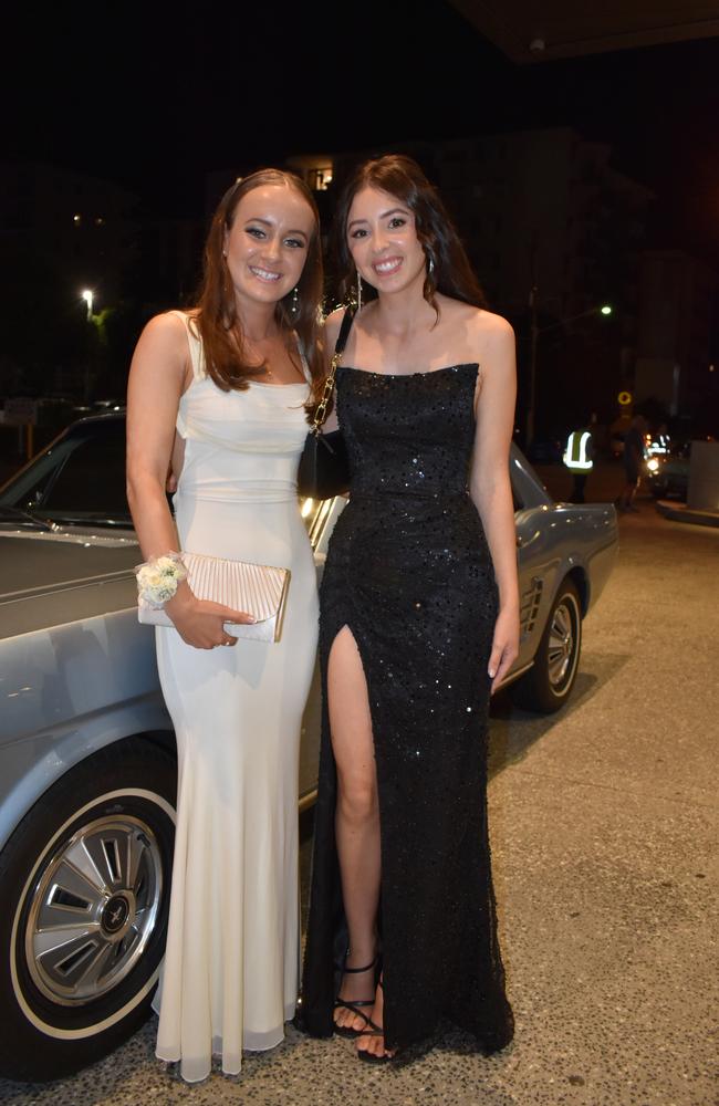 Natalie M and Saskia T at the Siena Catholic College Yr 12 Benefit Ball (formal 2024).