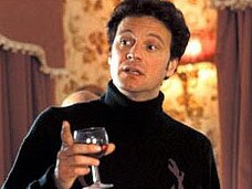 Actor Colin Firth in scene from film 'Bridget Jones's Diary'.