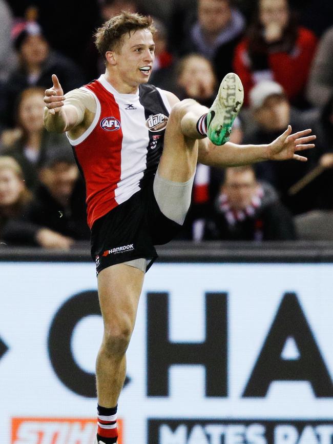 Jack Billings booted 23.36 last year and was one of the Saints’ most inaccurate players. Picture: Getty