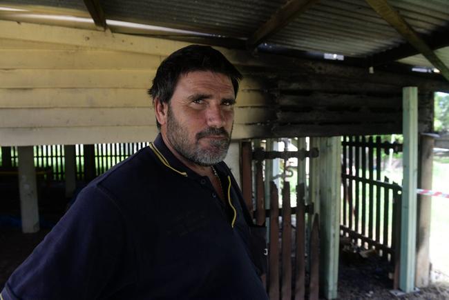 HOUSE FIRE: Tarrick Weston is upset about the house fire at his McMannie Street rental property. Photo: Mike Knott / NewsMail. Picture: Mike Knott