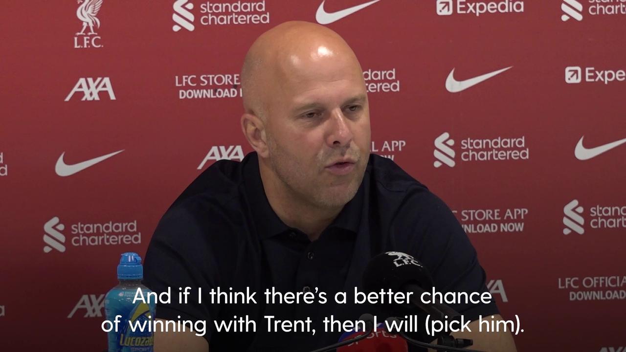Arne Slot does not regret playing Trent Alexander-Arnold despite Reds fans’ boos