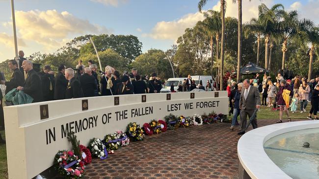 Wreaths laid at Tweed Heads. Picture: David Bonaddio