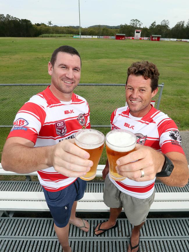 Premiership-winning coach Martin Griese (left). Picture: Richard Gosling