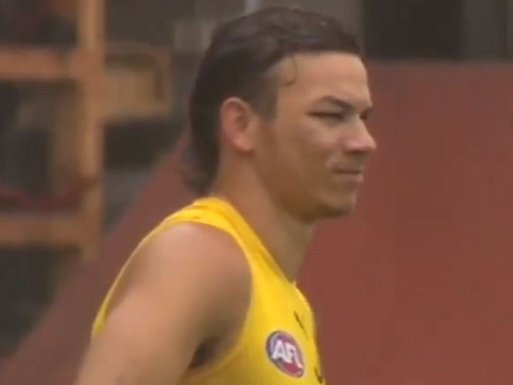 Daniel Rioli at Richmond training Picture: Ch 7