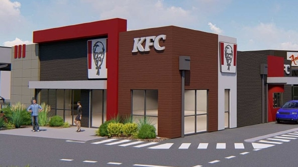 An artist impression of the KFC restaurant planned for Ferry Road